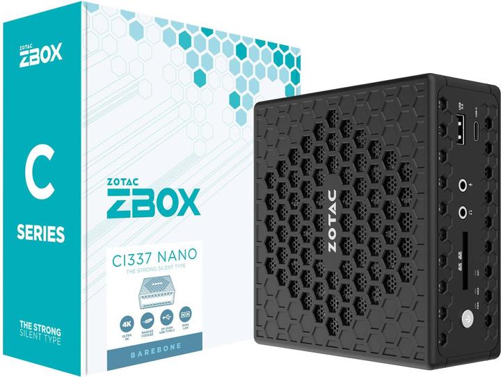 Actual product image Zotac ZBOX-CI337NANO N100 Intel DDR5 HDMI DP (Intel N100)