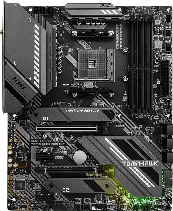 Actual product image MSI X570S Tomahawk Max Wifi (AM4, AMD X570, ATX)