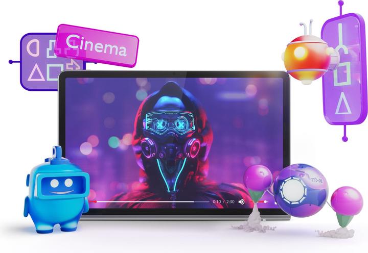 Actual product image Lenovo Tab Plus (WLAN only, 11.50", 128 GB, Luna Grey)
