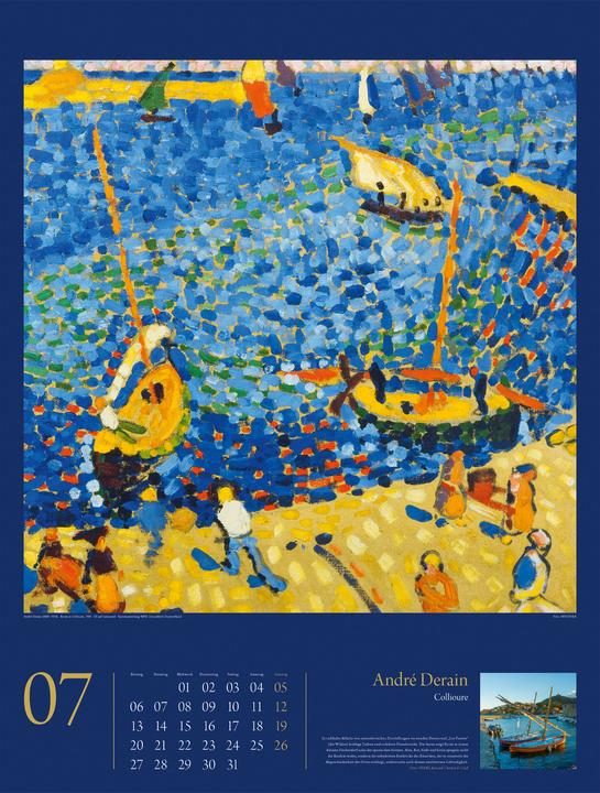 Actual product image KunstGeschichten - Meisterwerke und die Orte ihrer Inspiration Kalender 2026 (Hardcover, German)