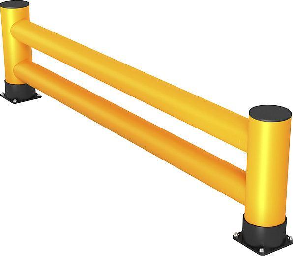 Immagine prodotto Ampere Protezione per scaffalature, doppio respingente, lunghezza 2,50 m, altezza 600