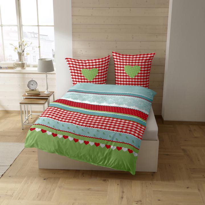 Actual product image Casatex Herz-Karo (Bedding set, 200 x 200 cm, 80 x 80 cm)