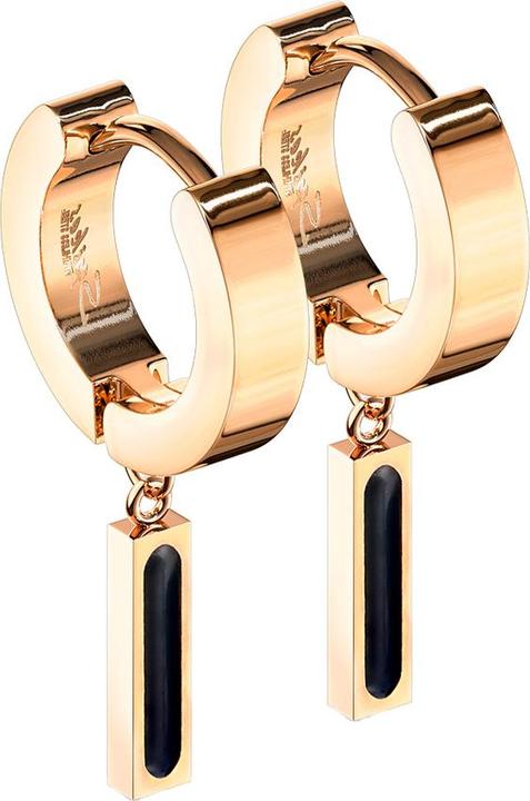 Produktbild Star Piercing Ohrring zum Klappen rosegold Anhänger Balken (ohne Messing, Chirurgenstahl 316L)