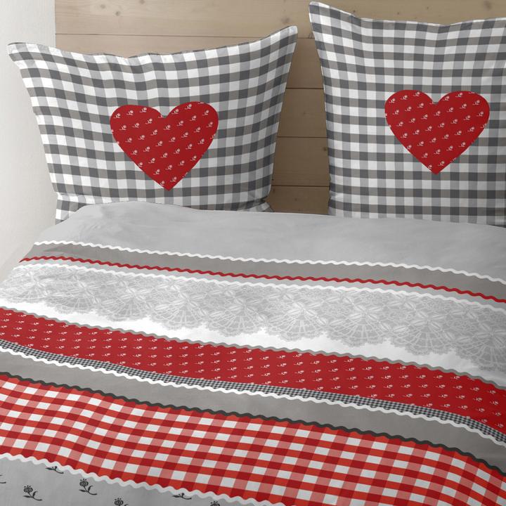 Actual product image Casatex Herz-Karo (Bedding set, 200 x 200 cm, 80 x 80 cm)