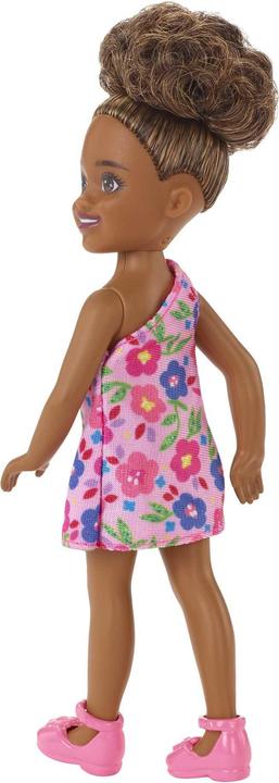 Image du produit Mattel Poupée Chelsea (brune) en robe à imprimé floral, jouet pour enfants de 3 ans et plus