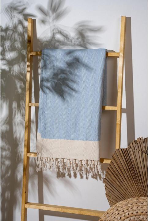 Produktbild Foutastic Strandtuch Baliksirti Light Blue, Schnelltrocknend: Ja (90 x 180 cm)