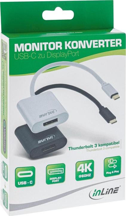 Actual product image InLine USB Display Converter (DP, 20 cm)