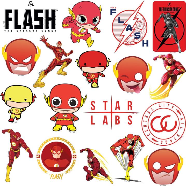 Actual product image The Flash Deluxe Stickers (Pack of 100)