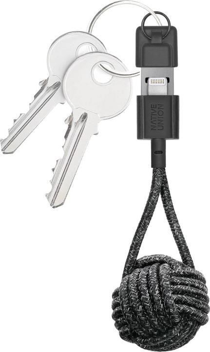 Actual product image Native Union Key Cable USB-A to Lightning Black (0.15 m, USB 2.0)