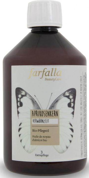 Produktbild Farfalla APRIKOSENKERNÖLBio-Pflegeöl | Feuchtigkeit (Körperöl, 500 ml)