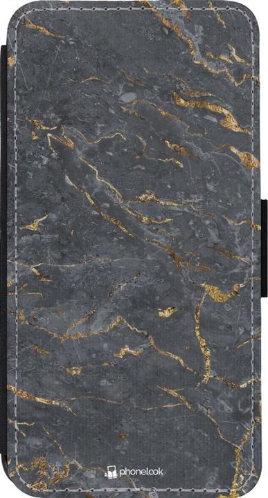 Actual product image PhoneLook Coque Wallet noir Grey Gold Marble (Apple iPhone 13 Pro)