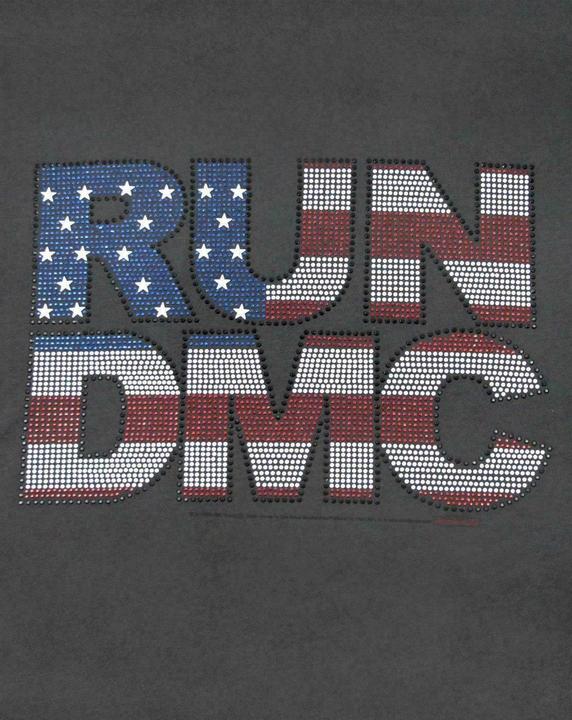 Produktbild Amplified Run DMC TShirt mit USAStrasssteinDesign (S)