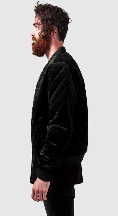 Actual product image Urban Classics Diamond Quilt Velvet Jacket (S)