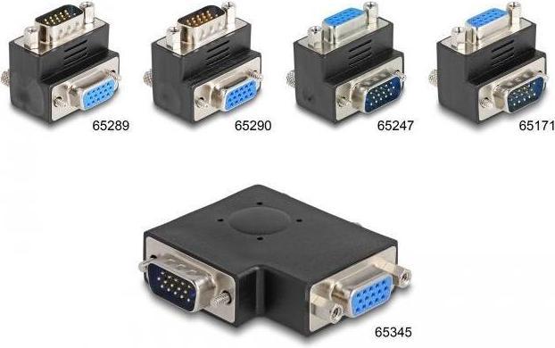 Immagine prodotto Delock Adattatore VGA maschio a VGA femmina 90ø (VGA, 7 cm)