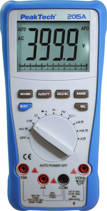 Peaktech P 2015 Un multimetro digitale a vero RMS (CAT III 1000V, CAT IV 600V)