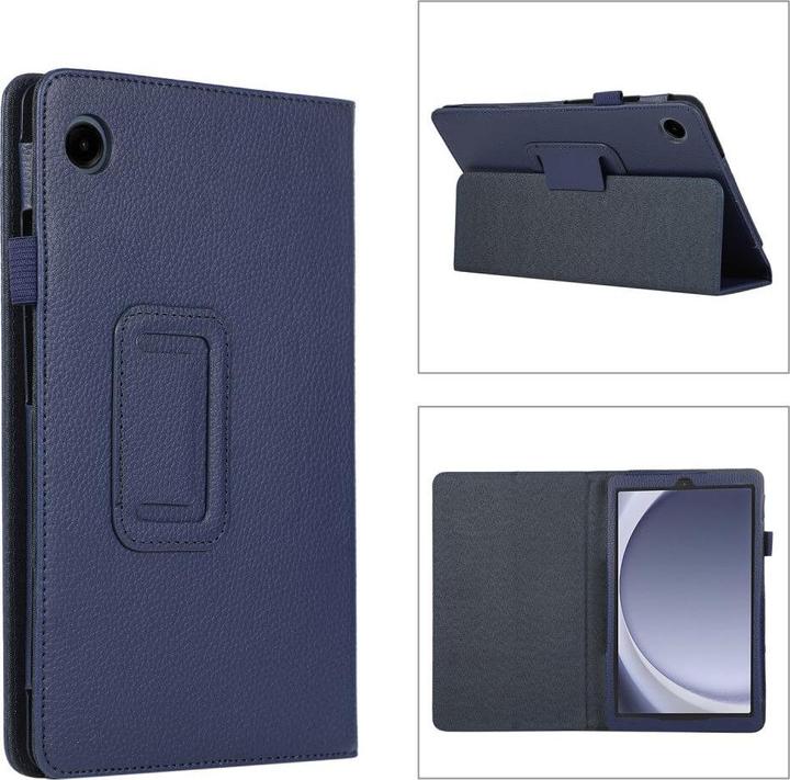 Actual product image Cover-Discount Galaxy Tab A9 - Bi-fold stand case dark blue (Galaxy Tab A9)