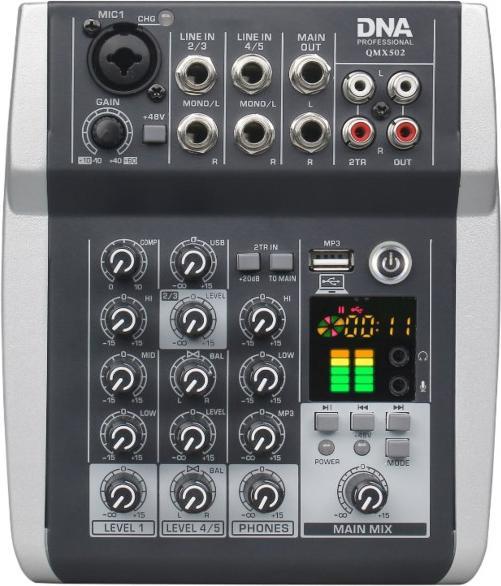 Actual product image No Name DNA QMX502 5-Kanal Analog-Soundmixer Blau