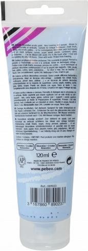 Image du produit Pebeo Decocrème Peinture acrylique mate (Bleu acier, 120 ml)