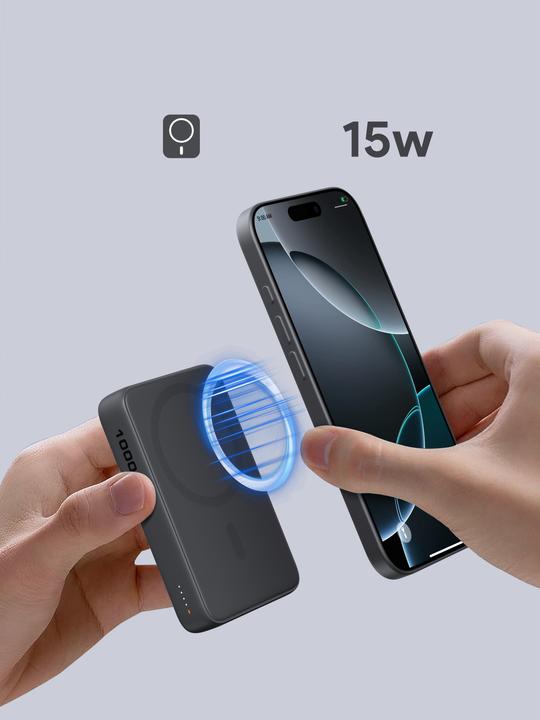 Actual product image Aukey Mag Fusion (10000 mAh, 20 W, 38.50 Wh)