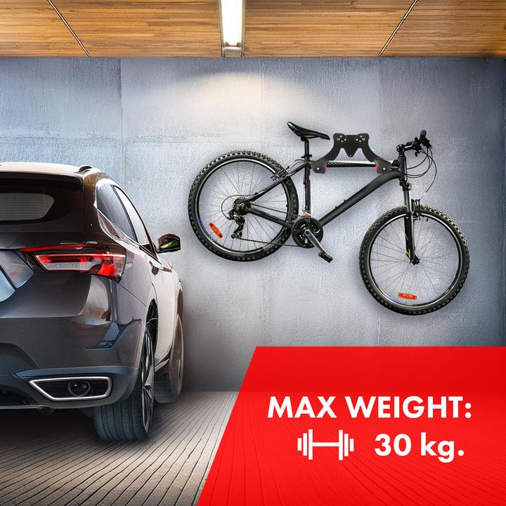 Produktbild Maclean Fahrrad-Wandhalterung aus Stahl Tragfähigkeit 30 kg MC-449