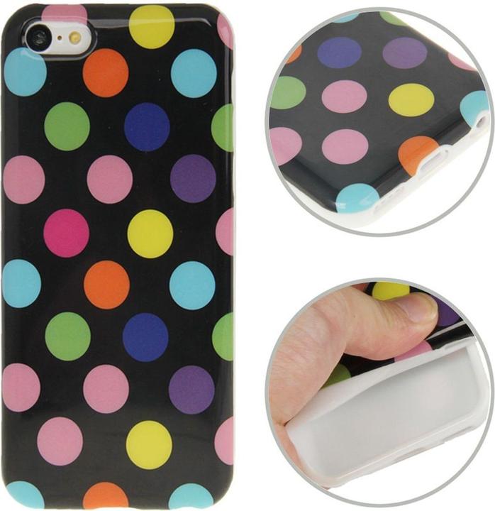 Produktbild König Design Hülle Tasche gepunktet für Handy iPhone 5c (Apple iPhone 5c)