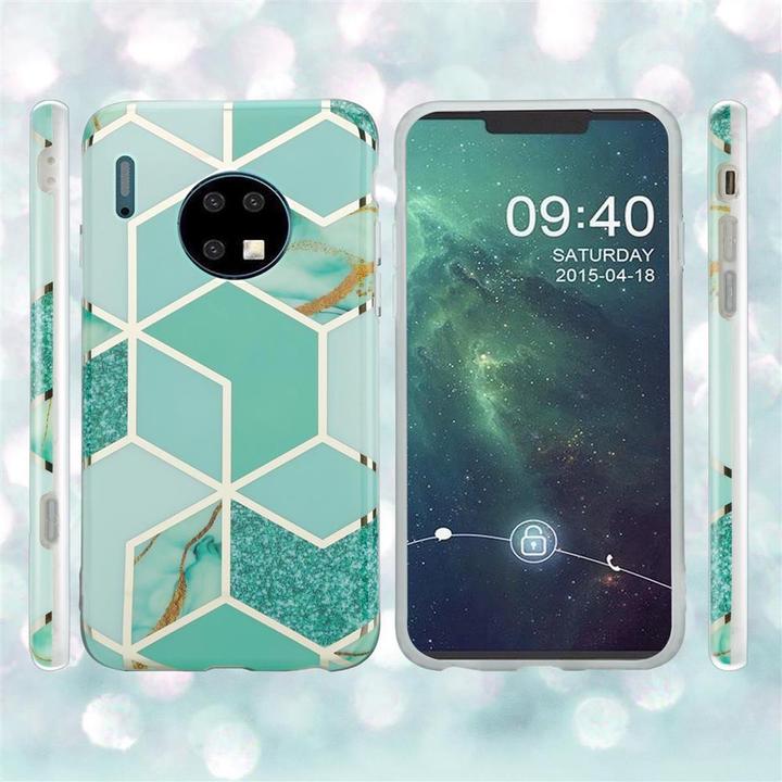 Actual product image Cadorabo IMD TPU Colorful Marble Cover (Mate 30)