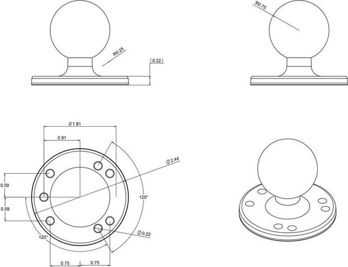 Produktbild Rammount Montagebasis