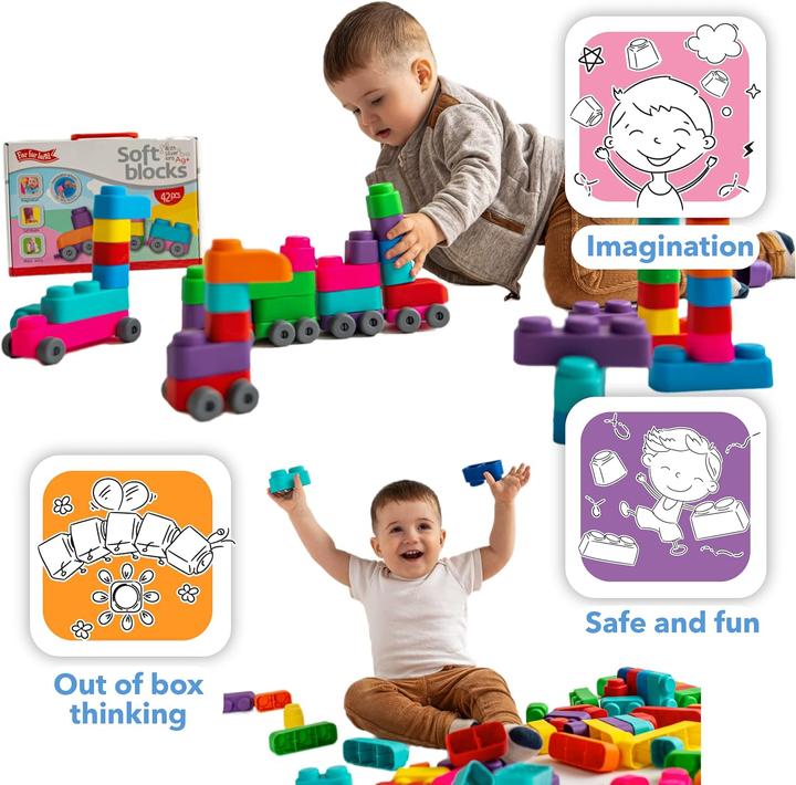 Produktbild Montessori 81 weiche Blöcke, Montessori-Spielzeug, Lernspielzeug ® by Far far land