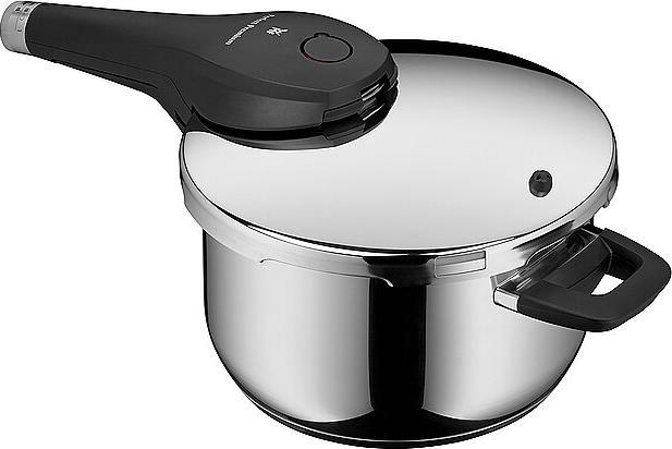 Produktbild WMF Schnellkochtopf 4,5l Dampfkochtopf Perfect Premium Induktion Edelstahl 18/10 (22 cm, Dampfkochtopf, Edelstahl)