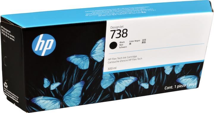 Produktbild HP 738 300-ml Black DesignJet Ink Cartridge (BK)