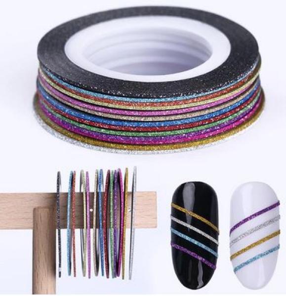 Nagellack24 Nail Art Sticker Selbstklebend Color Mix 1mm
