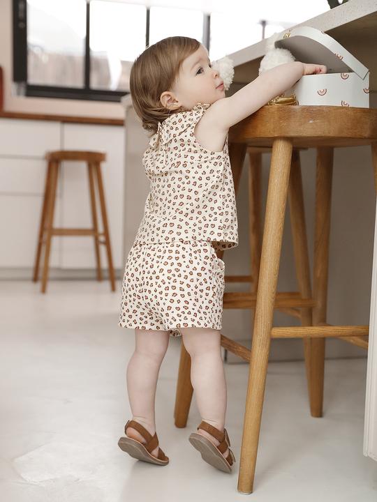 Produktbild Vertbaudet Baby Shorts aus Musselin mit Leo-Print (62)