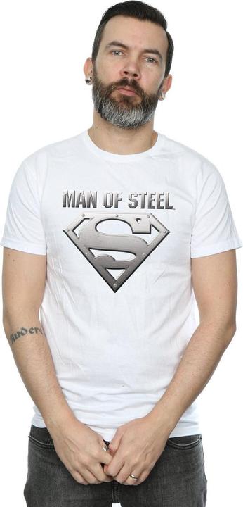 Actual product image Mens Superman Man Of Steel Shield T-Shirt (S)