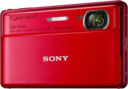 Sony DSC-TX100V, 16MP, 4x zoom, 3D, GPS, FullHD, red