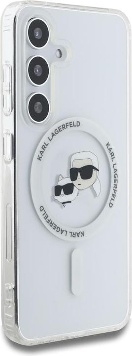Image du produit Karl Lagerfeld Etui Button Karl & Choupette Heads Printed Logo MagSafe Samsung Galaxy S25 biaÅy (Samsung Galaxy S25)