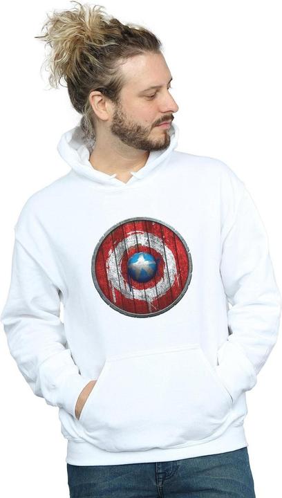 Produktbild Captain America Wooden Shield Kapuzenpullover (L)