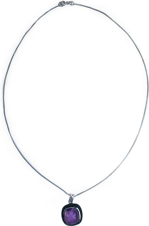 Image du produit Xen Pendentif avec chaîne Améthyste Cushion Cabochon 45 cm Argent 925 (Argent sterling 925, 45 cm)