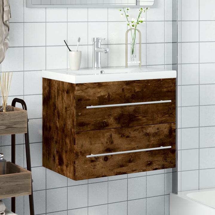 Image du produit VidaXL Meuble sous-vasque avec vasque encastrée