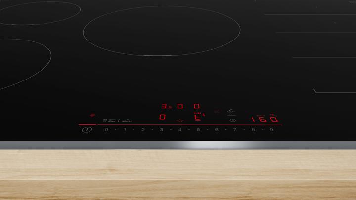 Produktbild Bosch Hausgeräte Serie 6, Induktionskochfeld, 80 cm, Schwarz, Mit Rahmen aufliegend, PXV845HC1E