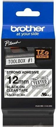 Produktbild Brother TZE-S131 schwarz auf transparent (1.20 cm, Schwarz, Transparent)
