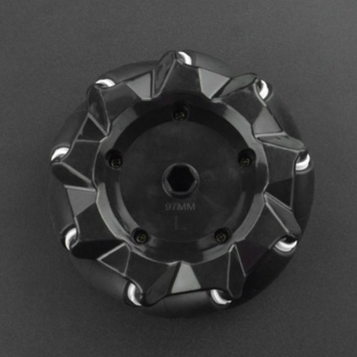 Produktbild DFRobot Rechtsdrehendes 97mm Mecanum Omni Wheel Rad Schwarz