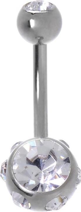 Bijouteria Bauchpiercing (Chirurgenstahl 316L, Kristall)