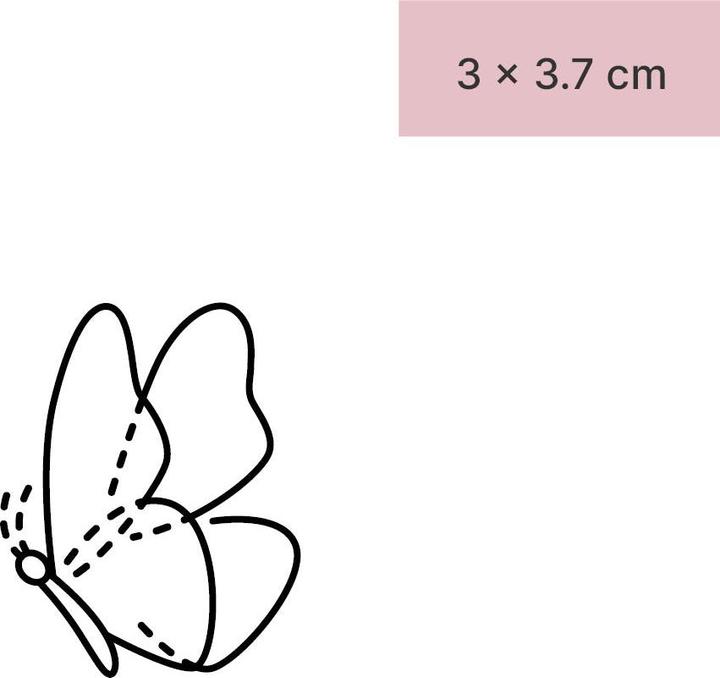 Image du produit minink Tatouage temporaire - Grand papillon