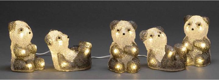 Actual product image Konstsmide Acrylic figure LED panda bears