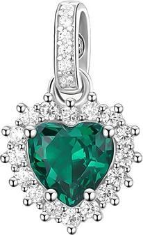 Produktbild Brosway - Fancy Life Green Heart Sparkling Silver Pendant FLG116