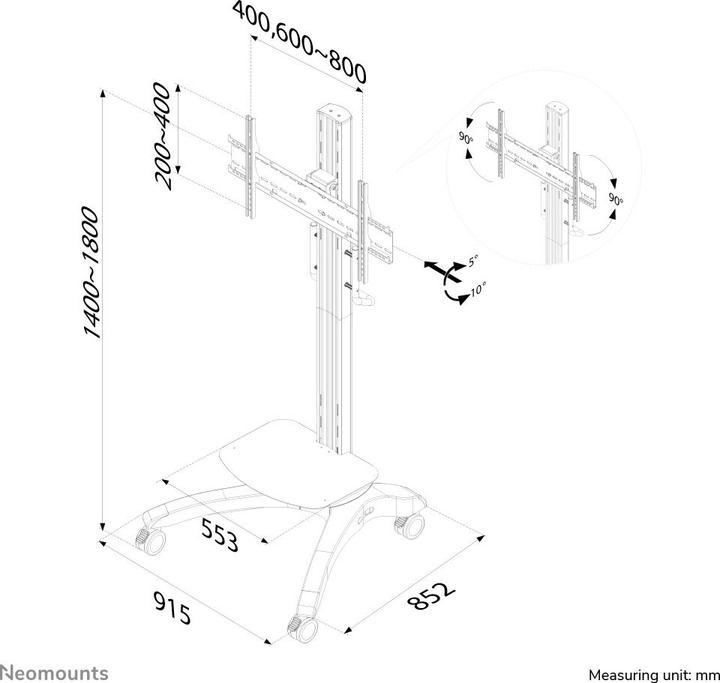 Actual product image Neomounts Plasma M2000 (Universal, 85", 100 kg)