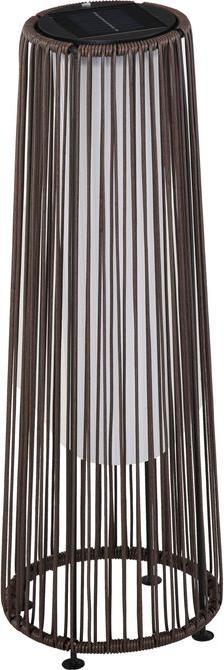 Produktbild Swisshandel24 Solarlampe, Rattan Solarleuchte, Braun, 21,5x21,5x61cm (IP44)