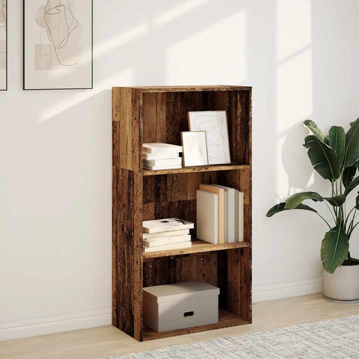 Image du produit VidaXL Bücherregal Regal Standregal Büroregal Aufbewahrungsregal Altholz-Optik (60 x 30 x 114 cm)