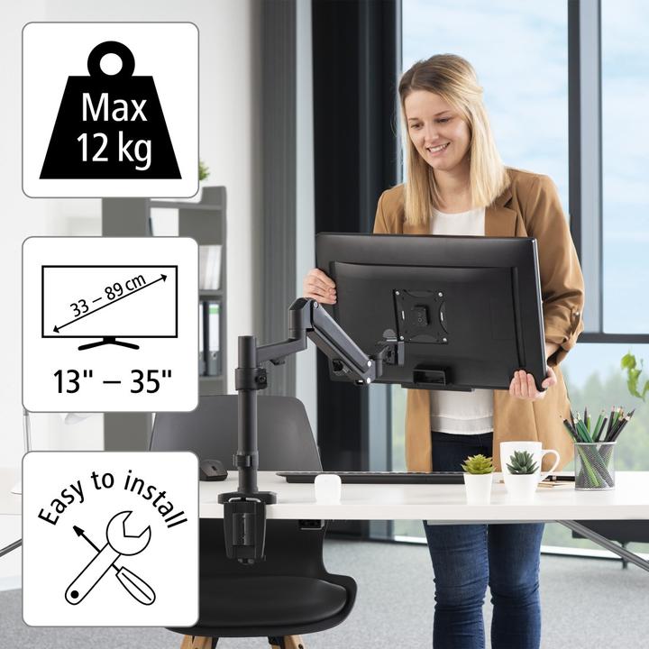 Actual product image Hama Monitorarm (Table, 35")