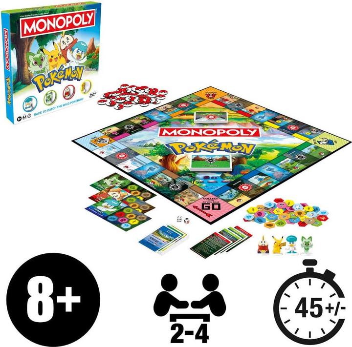 Actual product image Hasbro Pokémon Brettspiel Monopoly *Englische Version* (English)